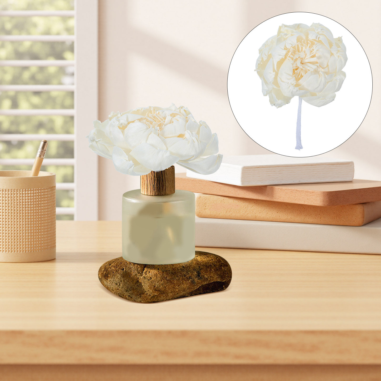 Home Fragrance Us - Diffuseur de parfum tête de pivoine