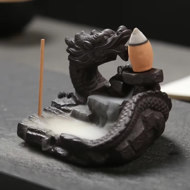 Home Fragrance Miniso - Brûleur d'encens en céramique Dragon à