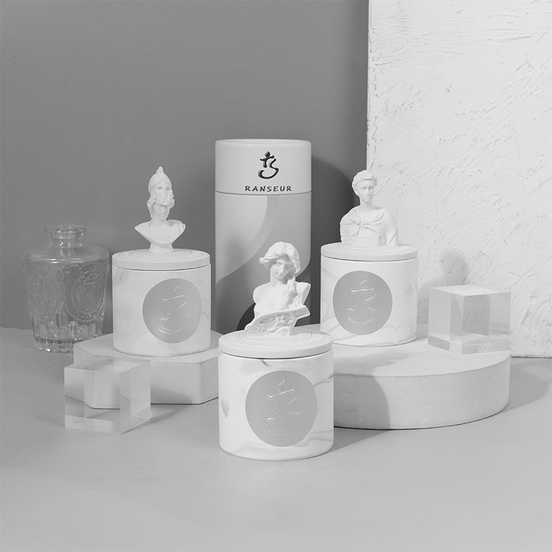 Home Fragrance Piano - Bougie d'aromathérapie, tasse en plâtre, Sculpture,