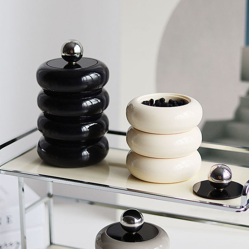 Home Fragrance Bottle - Boîte de stockage de coton-tige cosmétique