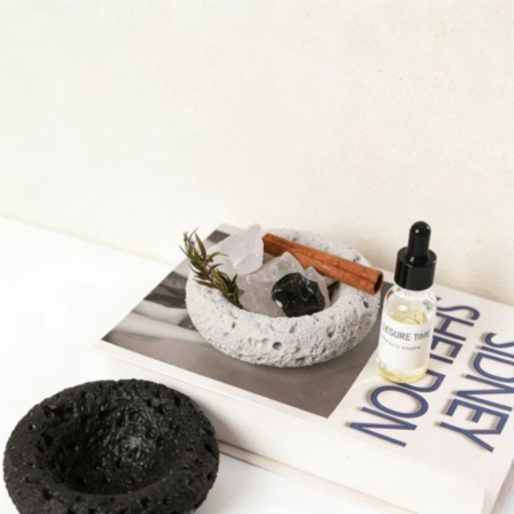 Home Fragrance Japan - Porte-bougie en ciment en forme de