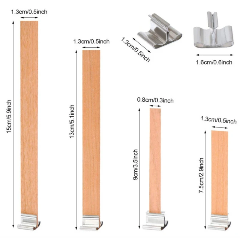 Mèche de bougie en bois de hau - Beeswax Taper Candle avis et prix