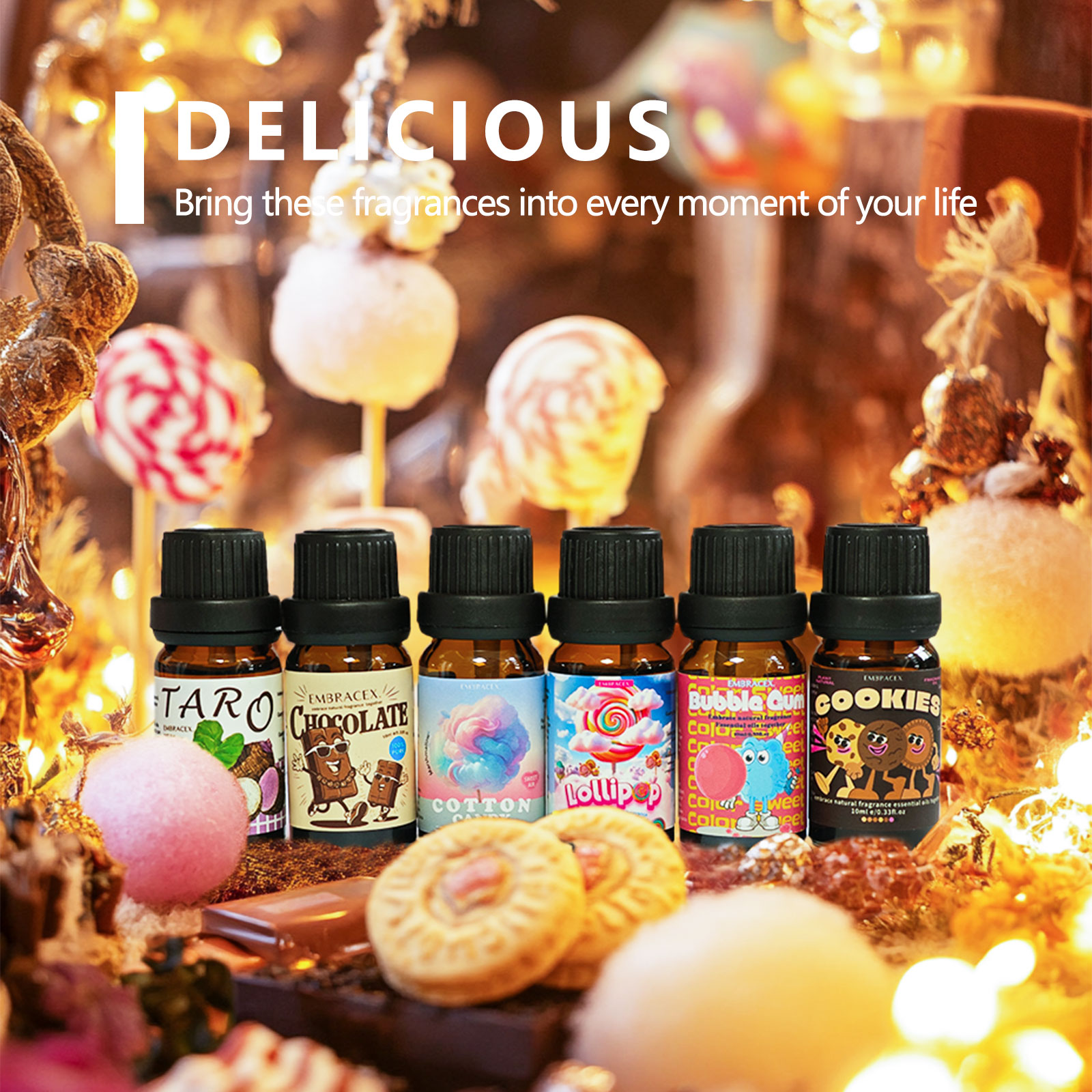 6 pièces/1 ensemble de huiles  - Home Fragrance Us avis et prix