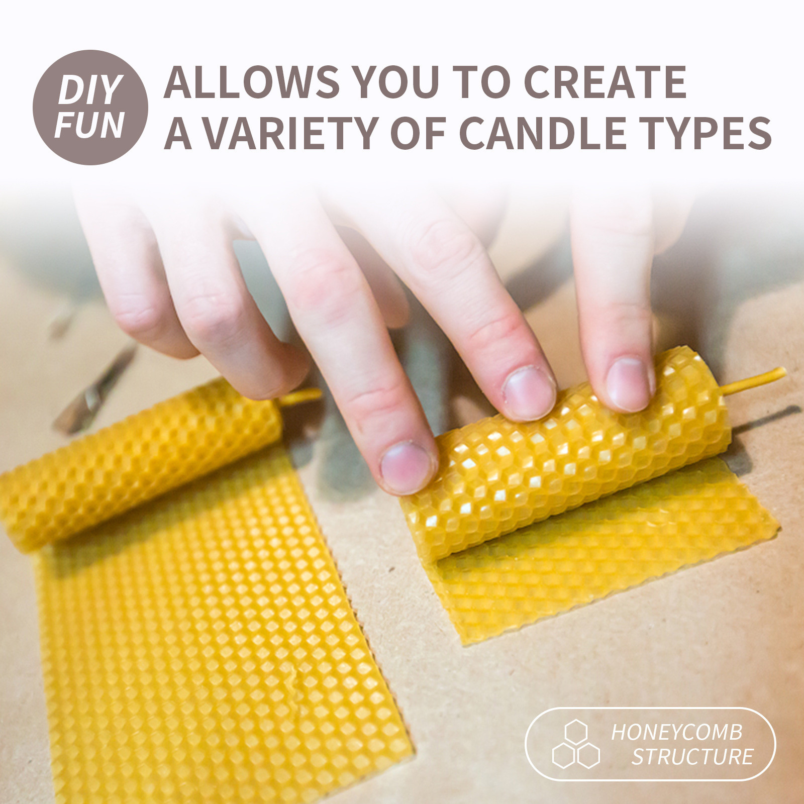 Feuilles de cire d'abeille nat - Beeswax Taper Candle avis et prix