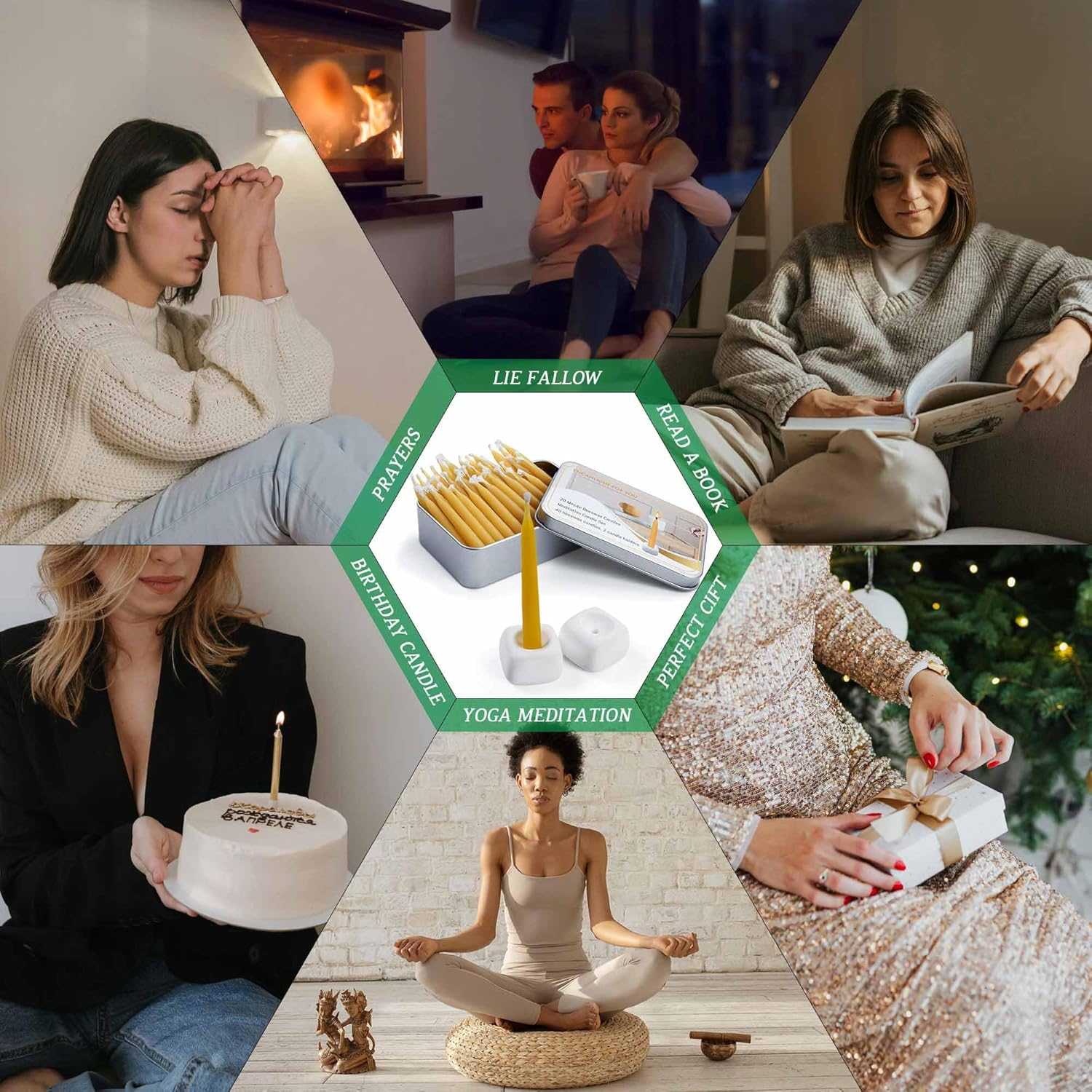 Mini bougies coniques en cire  - Beeswax Taper Candle avis et prix